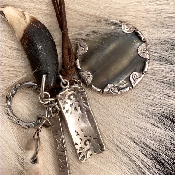 Chan Luu Accessories - 💥HP💥CHAN LUU BONE SS CHARMS AGETTE NECKLACE